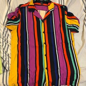 Multicolor Striped Men's Shirt